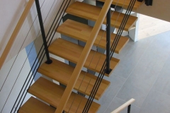 Escalier intérieur quart tournant