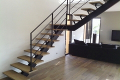 Escalier intérieur quart tournant