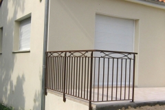 Garde corps exterieur en angle de terrasse